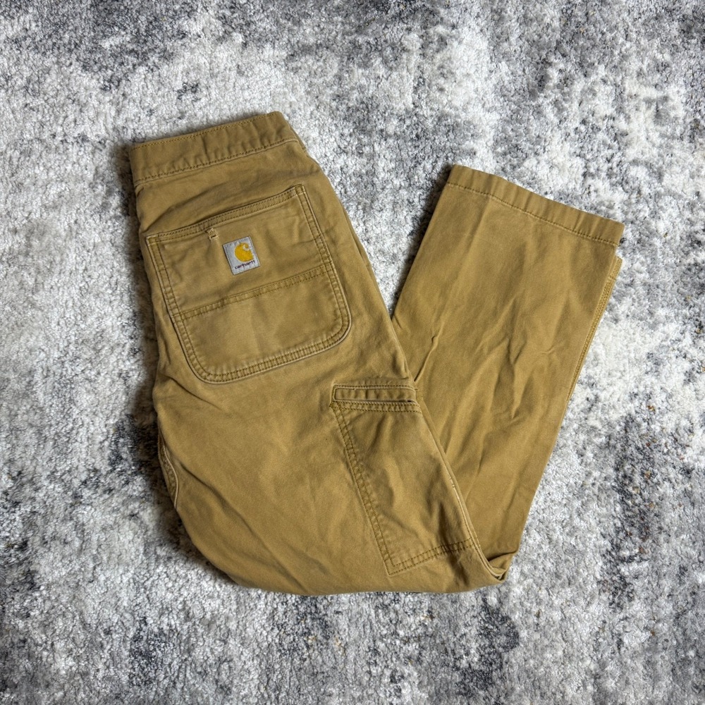 Carhartt Rugged Flex Relaxed Fit Double Front Utility Work‎ Pants BN2802-M Brown